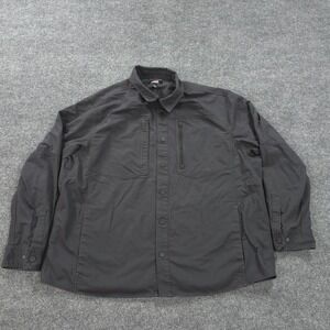 Men's Black Button-Up Shirt